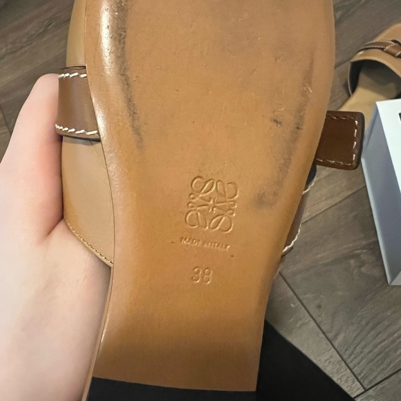 *SOLD*Loewe Beige Gate Flat Loafers Mules - Picture 5 of 8